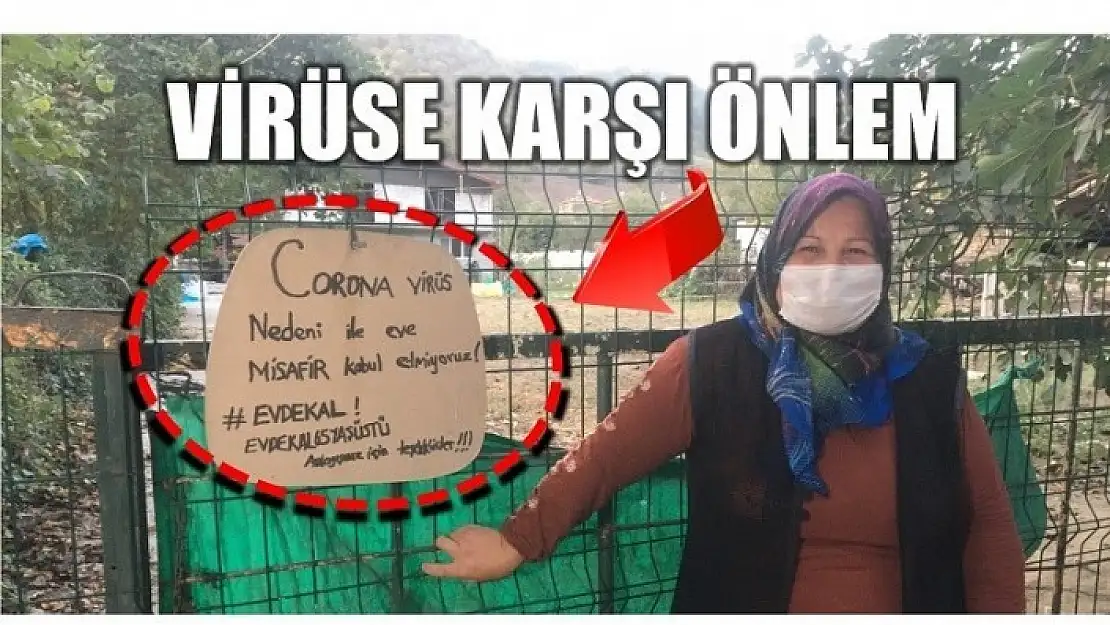 VİRÜSE KARŞI TABELALI ÖNLEM