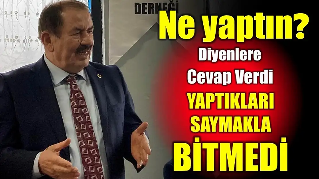 Yaşar Dönmez yatırım ve hizmetlerle cevap verdi