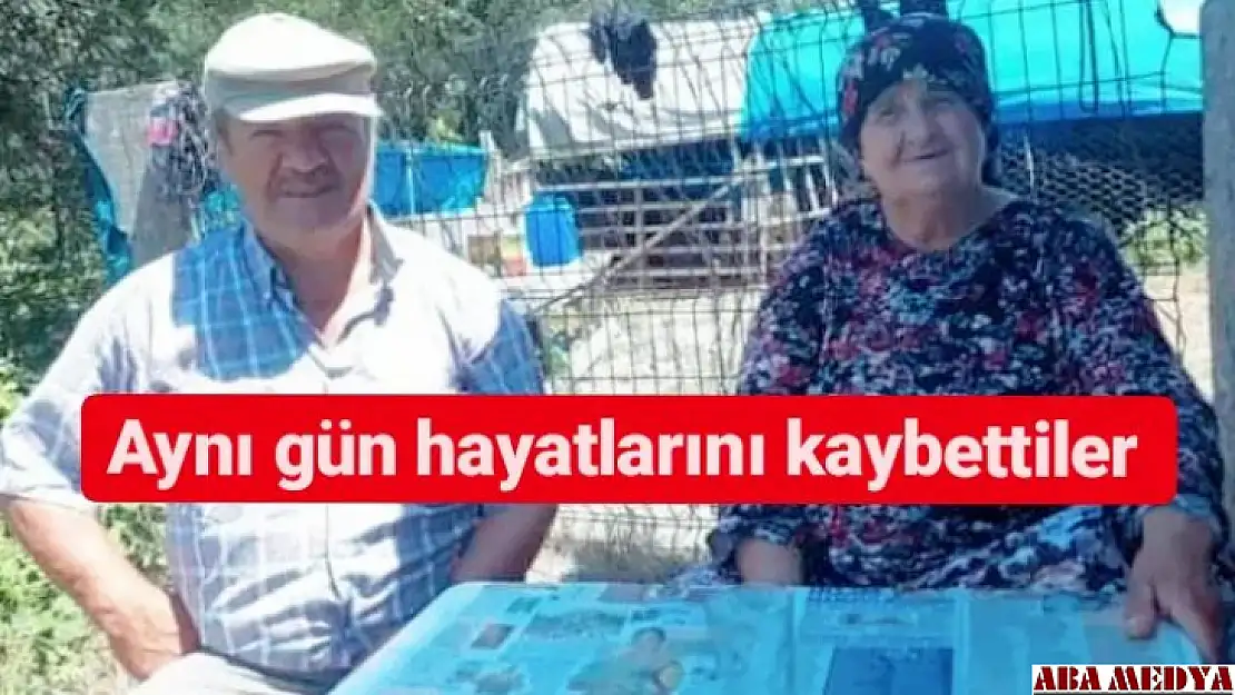 Yaşlı çift aynı gün hayatını kaybetti