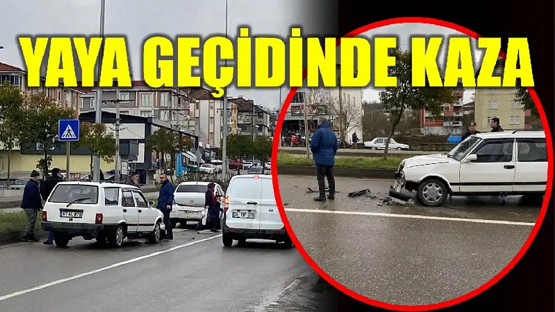 Yaya geçidinde kaza