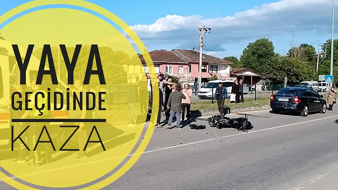 Yaya geçidinde kaza