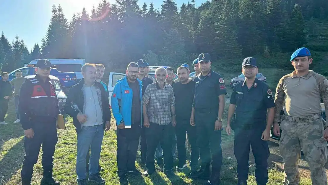 Yaylada kuşburnu toplarken kaybolan şahıs sağ olarak bulundu