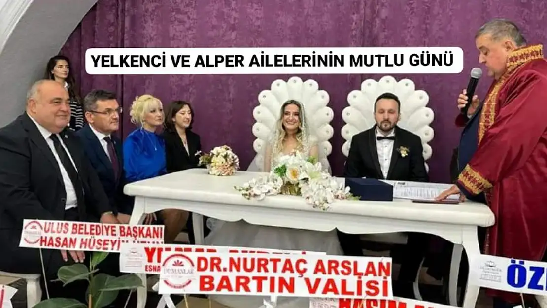 Yelkenci ve Alper ailelerinin mutlu günü