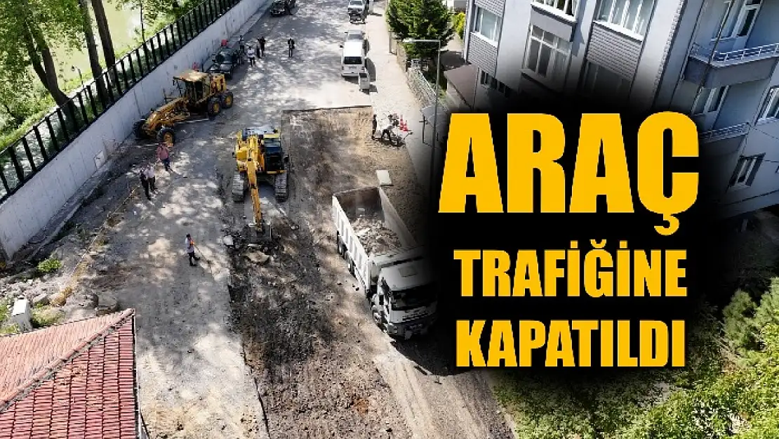 Yol çalışması devam ediyor