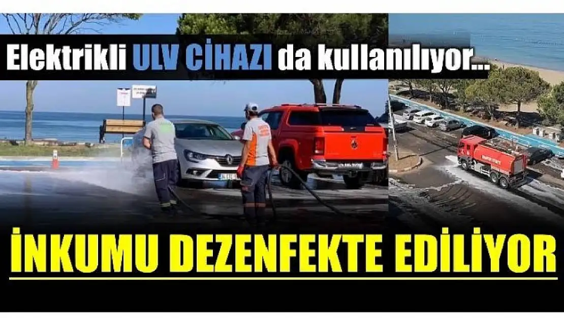 YOL VE KALDIRIMLAR DEZENFEKTE EDİLİYOR