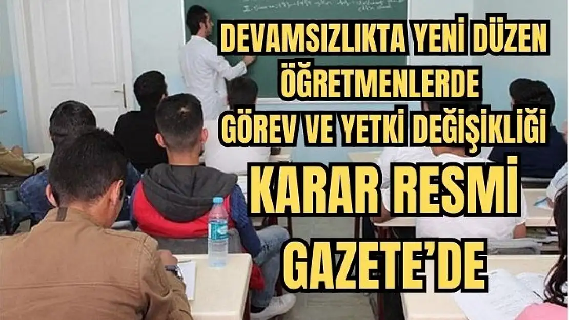 Yönetmelik değişti