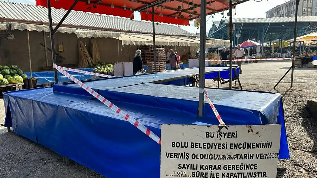 Zabıta kurallara uymayan esnafı affetmedi