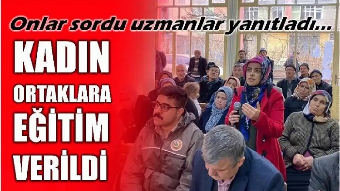 ZAFER KOOPERATİFİNİN KADIN ORTAKLARINA EĞİTİM