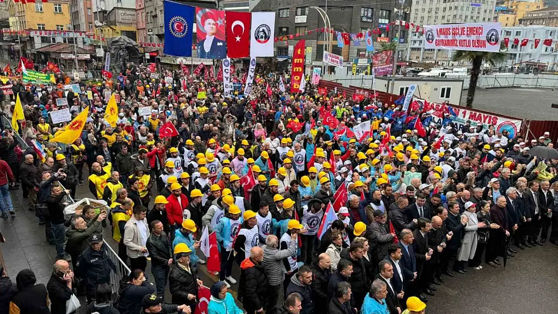 Zonguldak'ta 1 Mayıs Emek ve Dayanışma Günü coşkuyla kutlandı