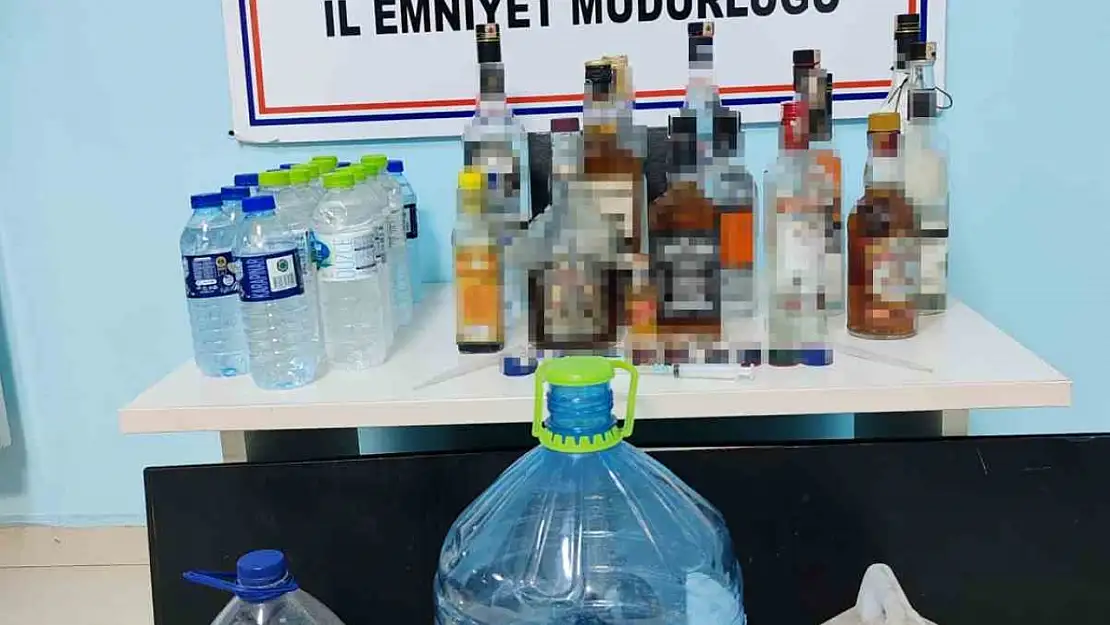 Zonguldak'ta 50 litre etil alkol ele geçirildi