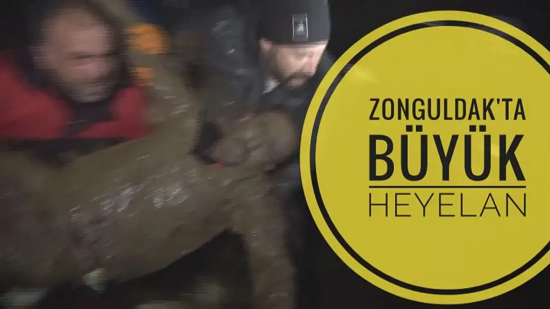 Zonguldak'ta büyük heyelan