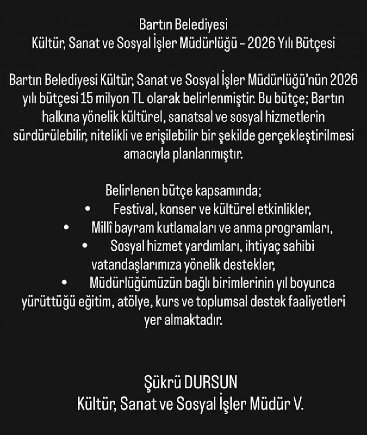 Şükrü Dursun'dan Kenan Dursun'a cevap