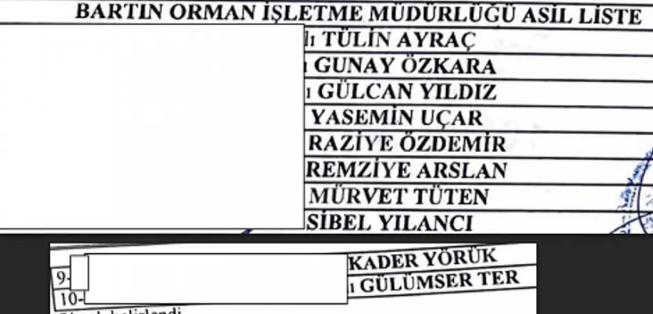 işte kura listeleri