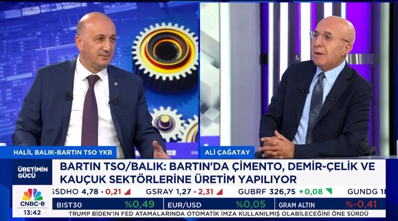Başkan Balık CNBC-e kanalında Bartın'ı anlattı