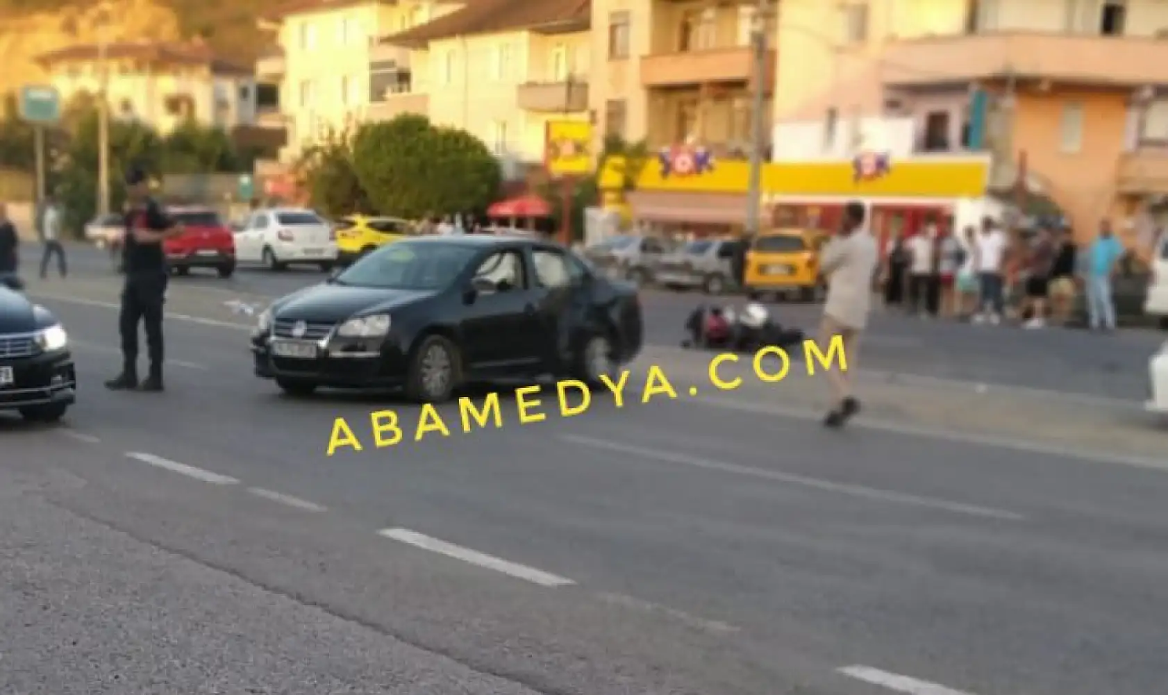 Başkanın oğlu kaza geçirdi