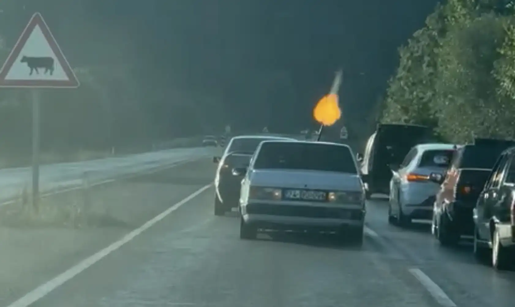 Pompalı tüfekle ateş açtı