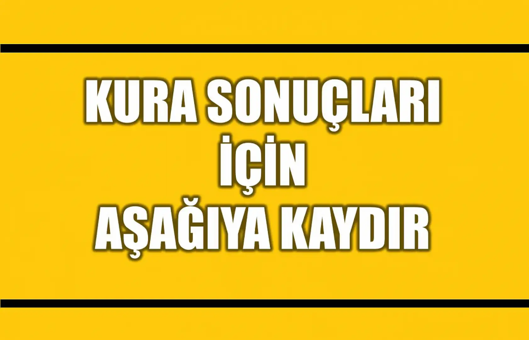 Bartın kura sonuçları