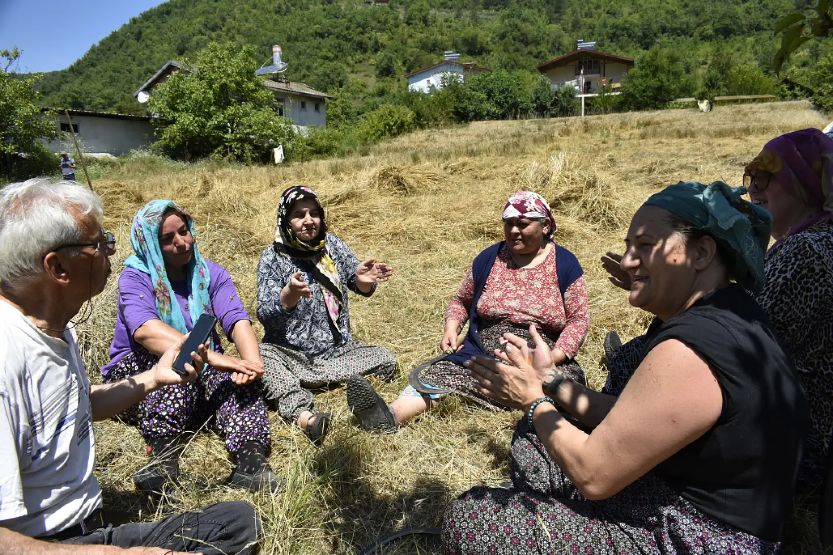 Bartın'da keman resitali ile buğday hasadı