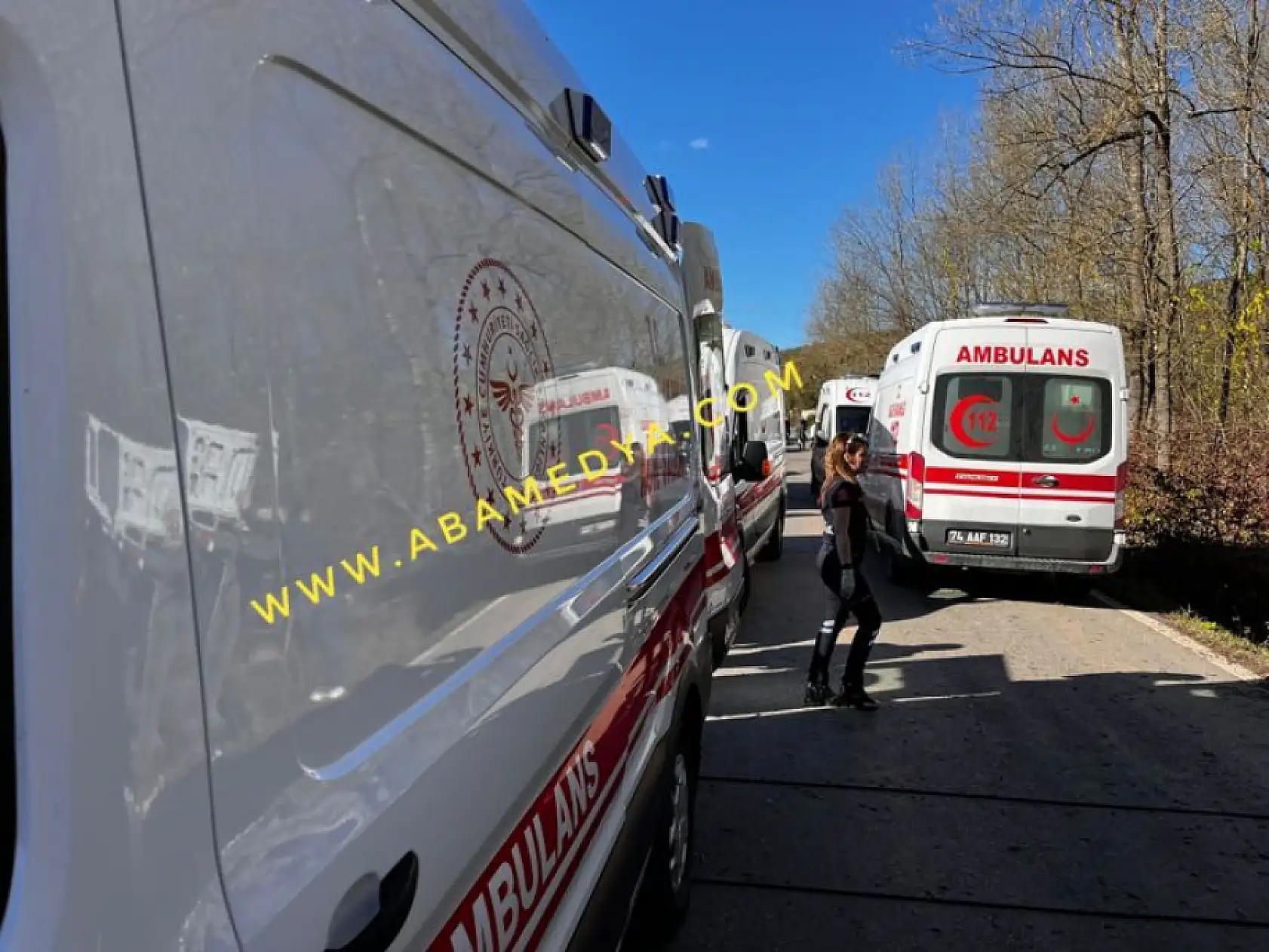 Yolcu minibüsü Kaza yaptı