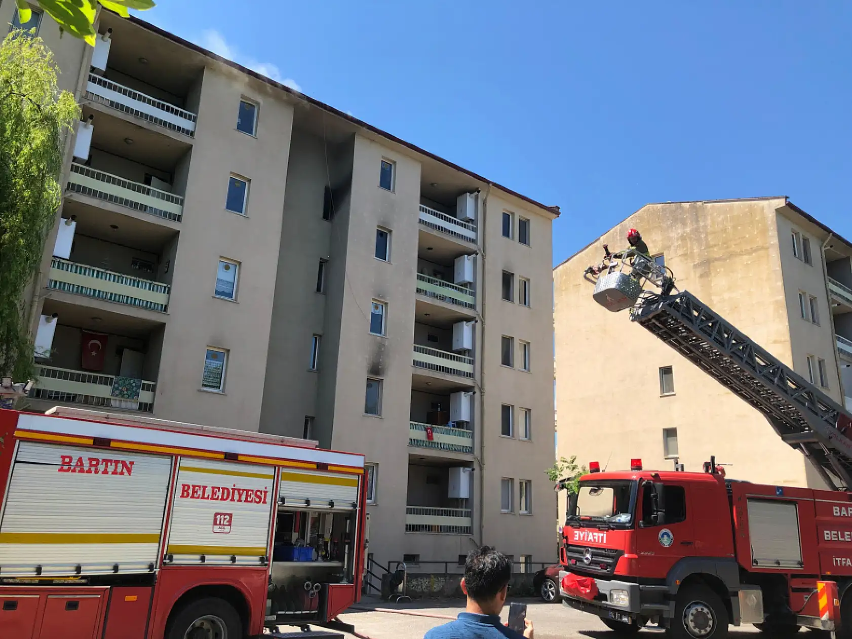 İtfaiye ekiplerinden müdahale