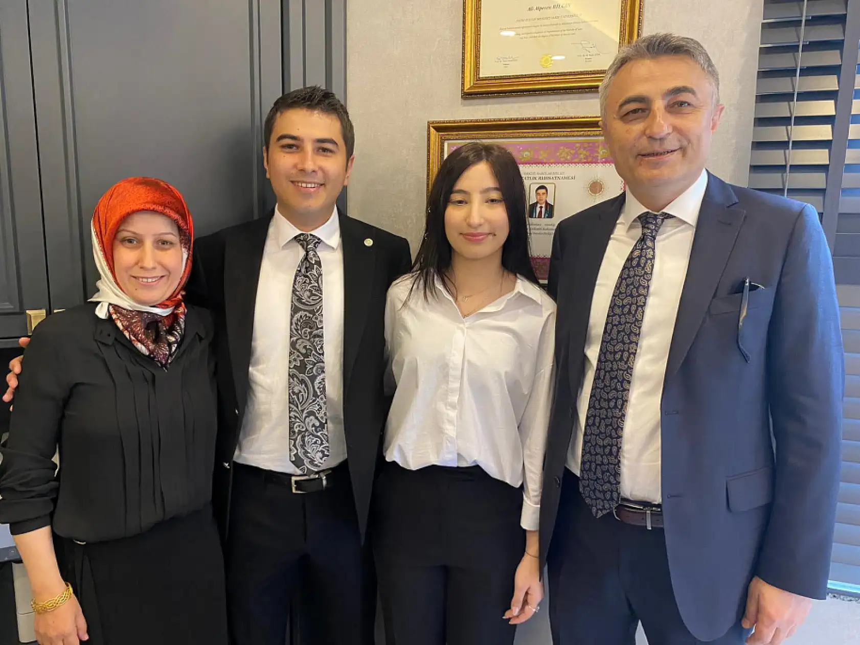 Bilgin ailesi için onur ve gurur günü