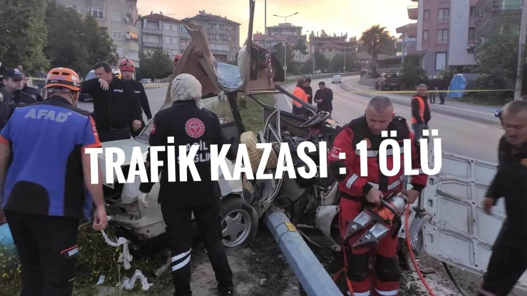 Trafik kazası 1 ölü
