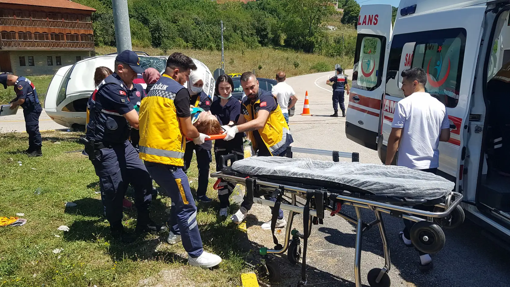 Bartın Karabük yolunda feci kaza