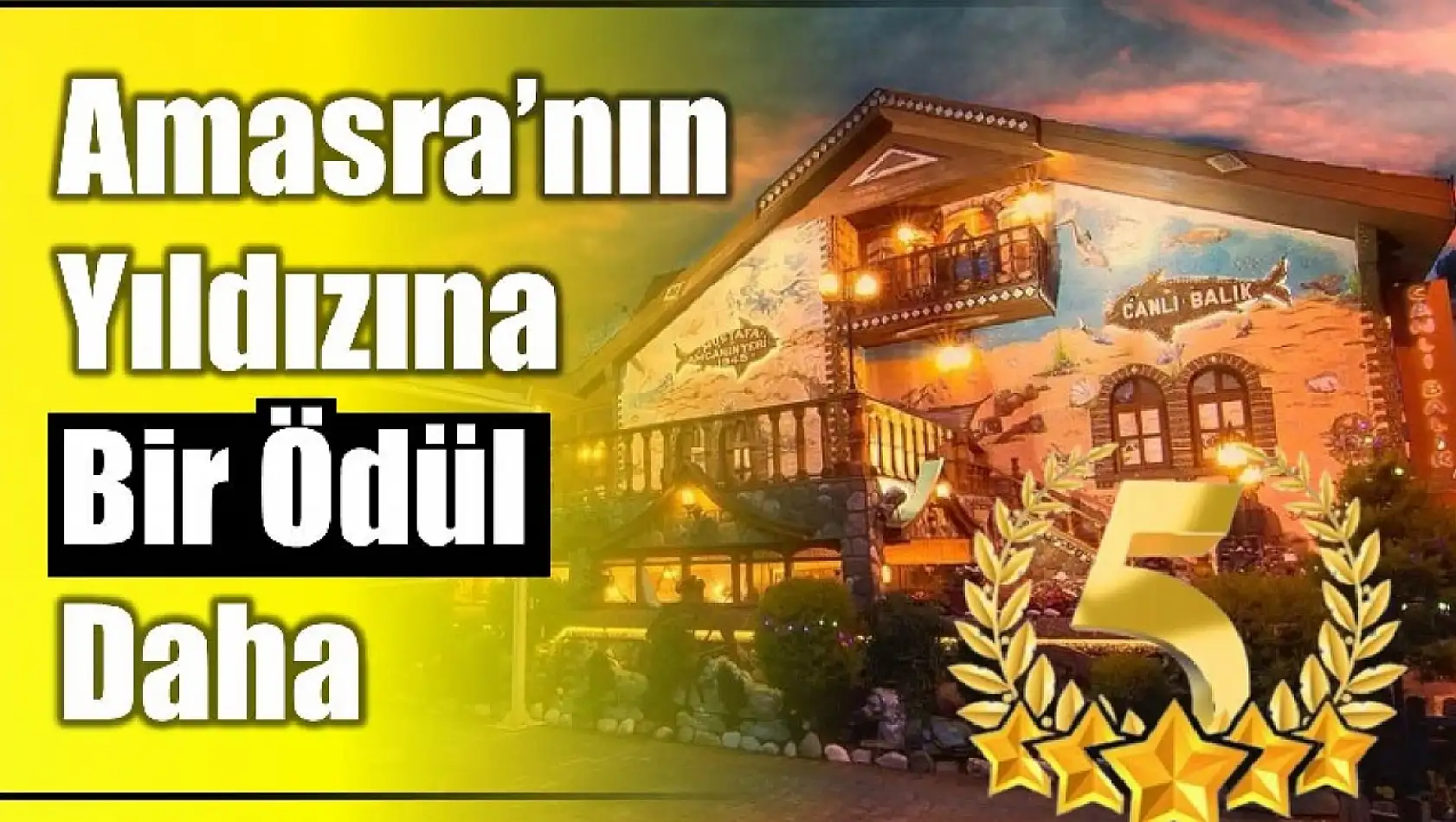 Amasra'nın yıldızına bir ödül daha