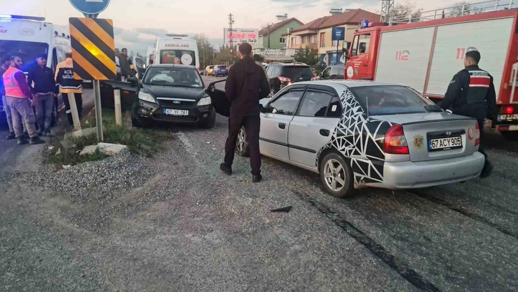 Bakacakkadı-Zonguldak kara yolunda trafik kazası: 3 yaralı