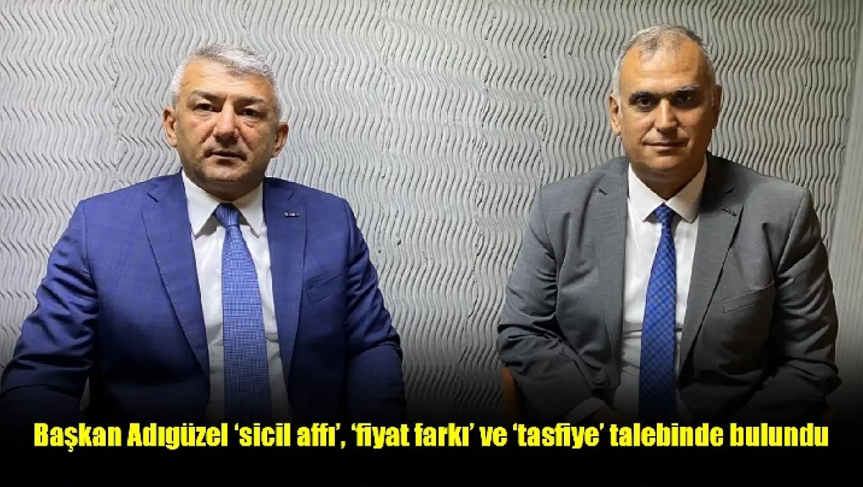 Başkan Adıgüzel kamu müteahhitlerinin sorunlarını ele aldı