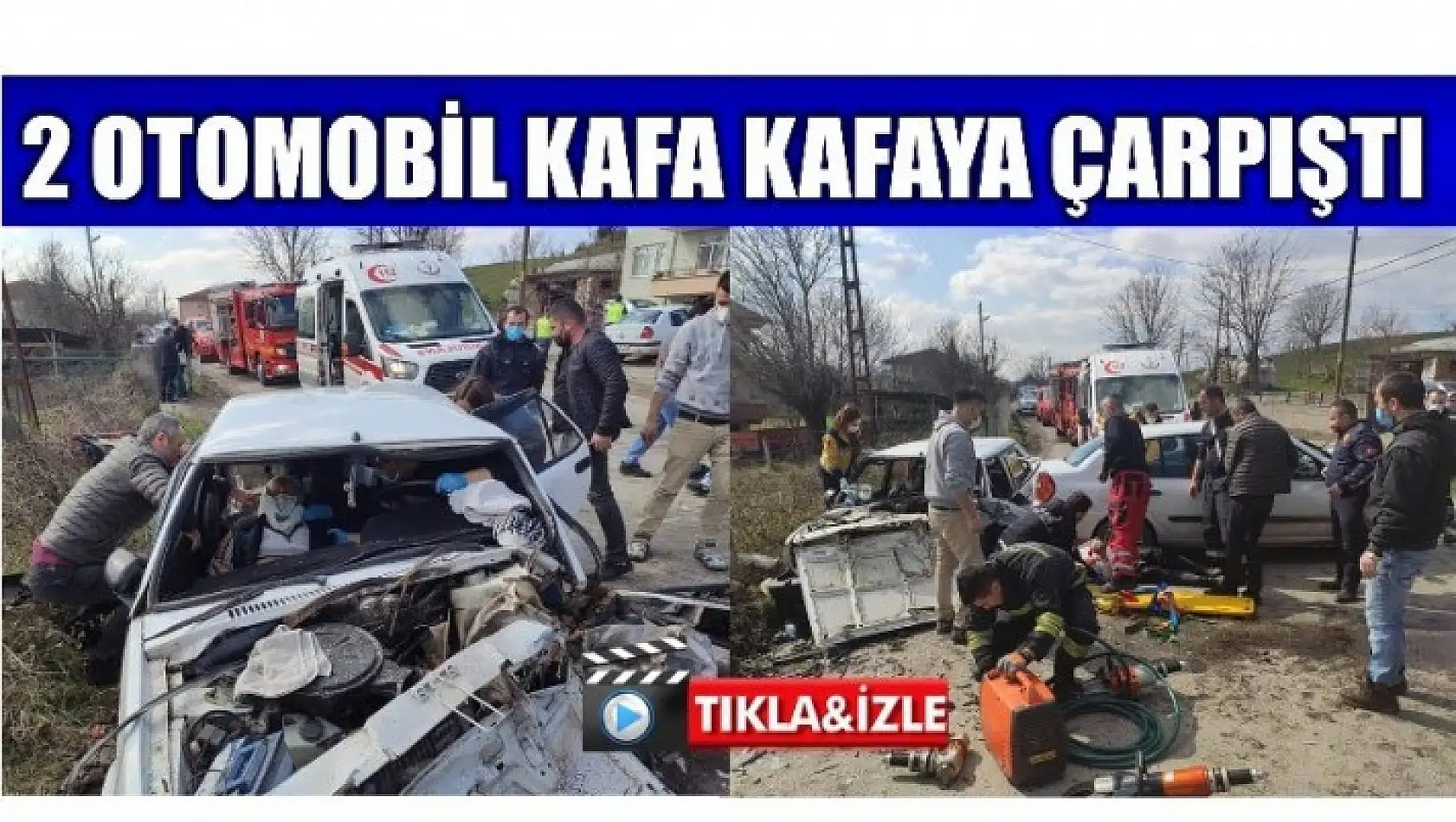 ÇAMALTI KÖYÜNDE FECİ KAZA