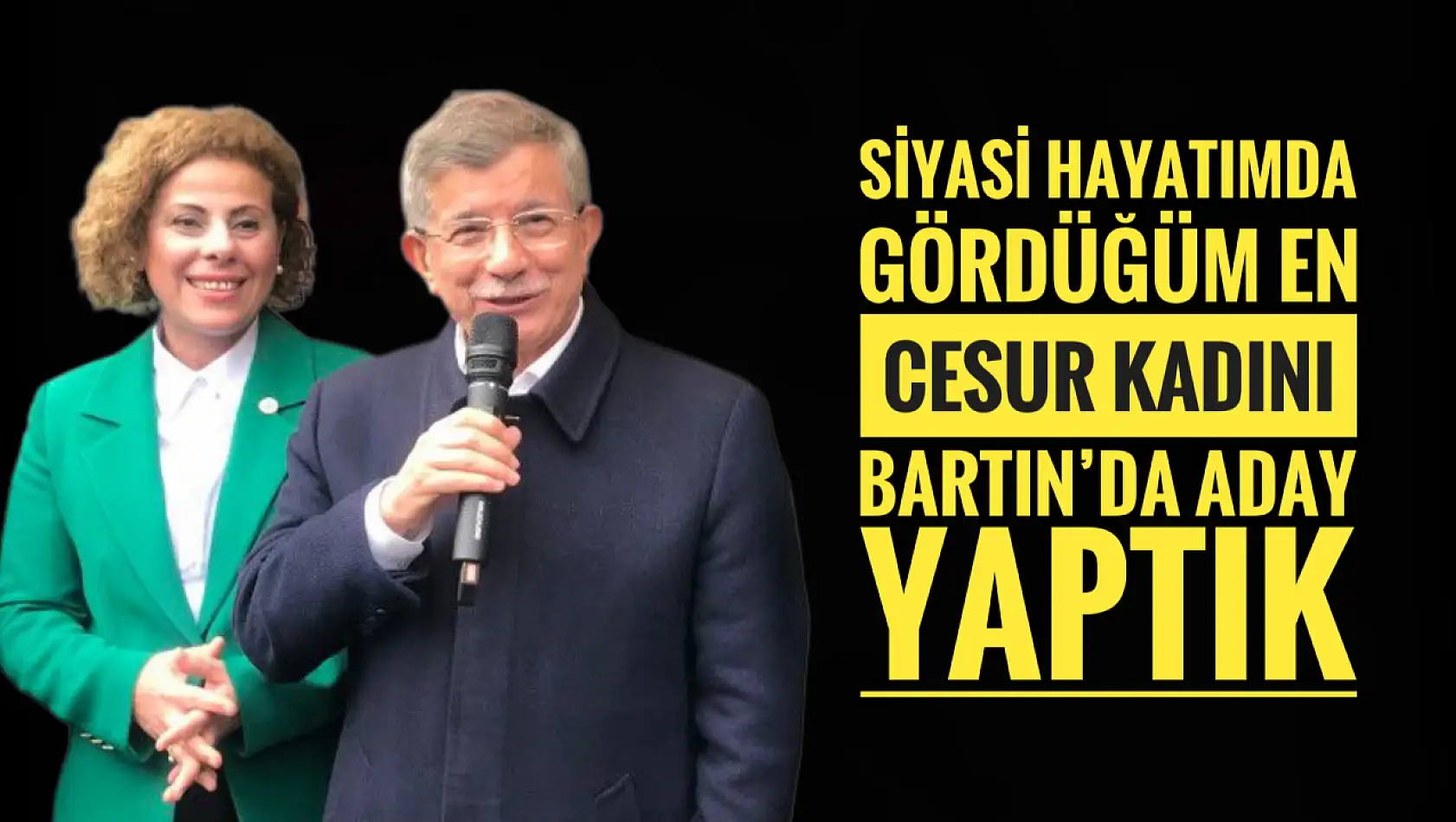 Davutoğlu Bartın'da konuştu