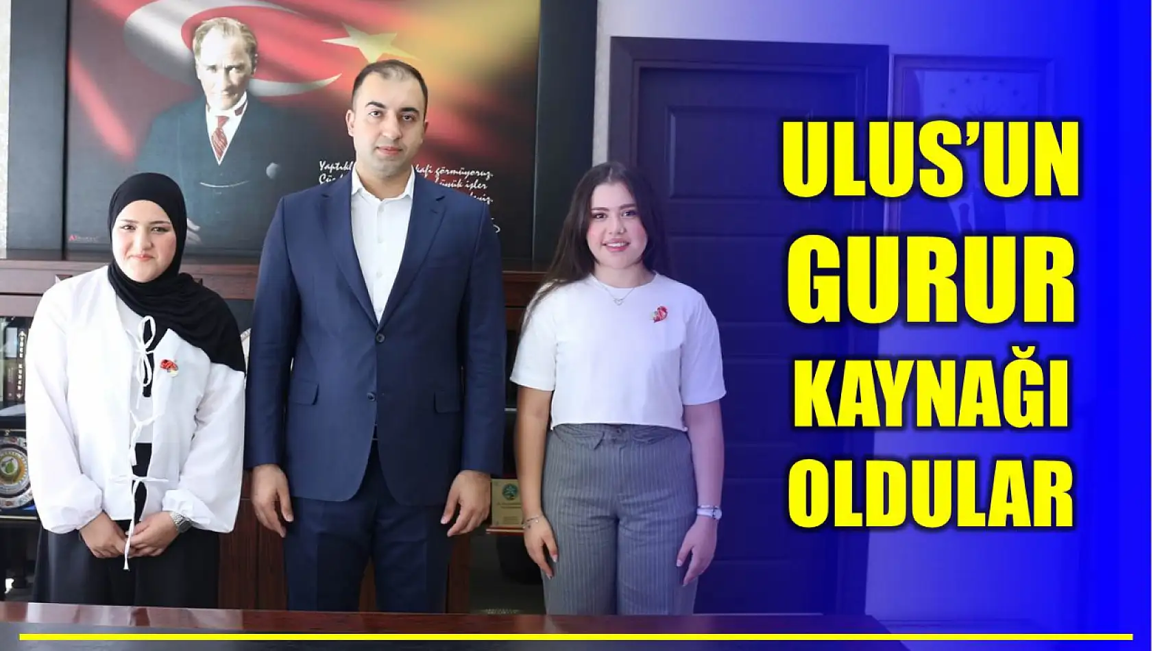 Dereceye giren öğrencileri ağırladı