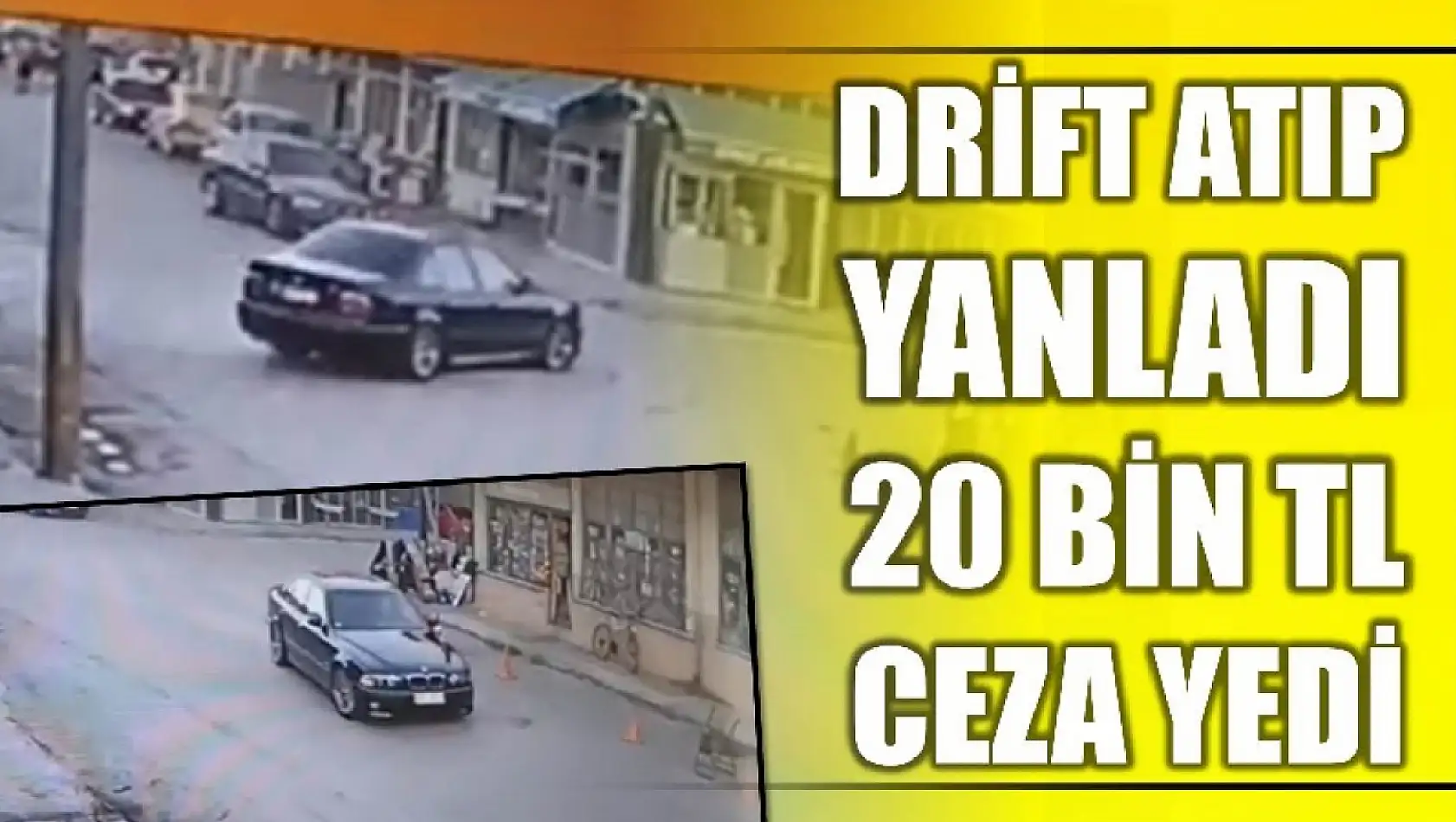 Drift attı cezayı yedi