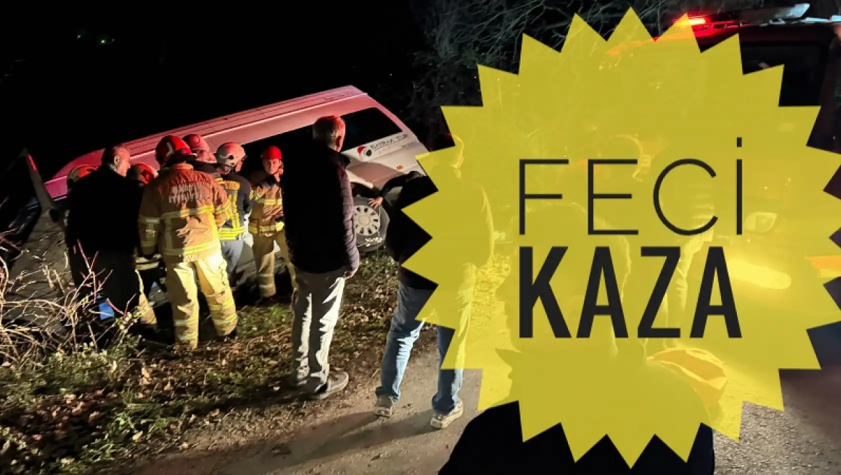 İşçi servisi kaza yaptı