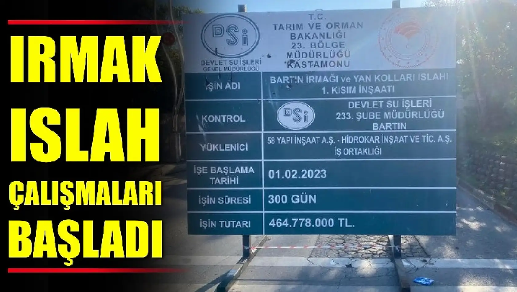 Kanlı Irmak Caddesi trafiğe kapatıldı