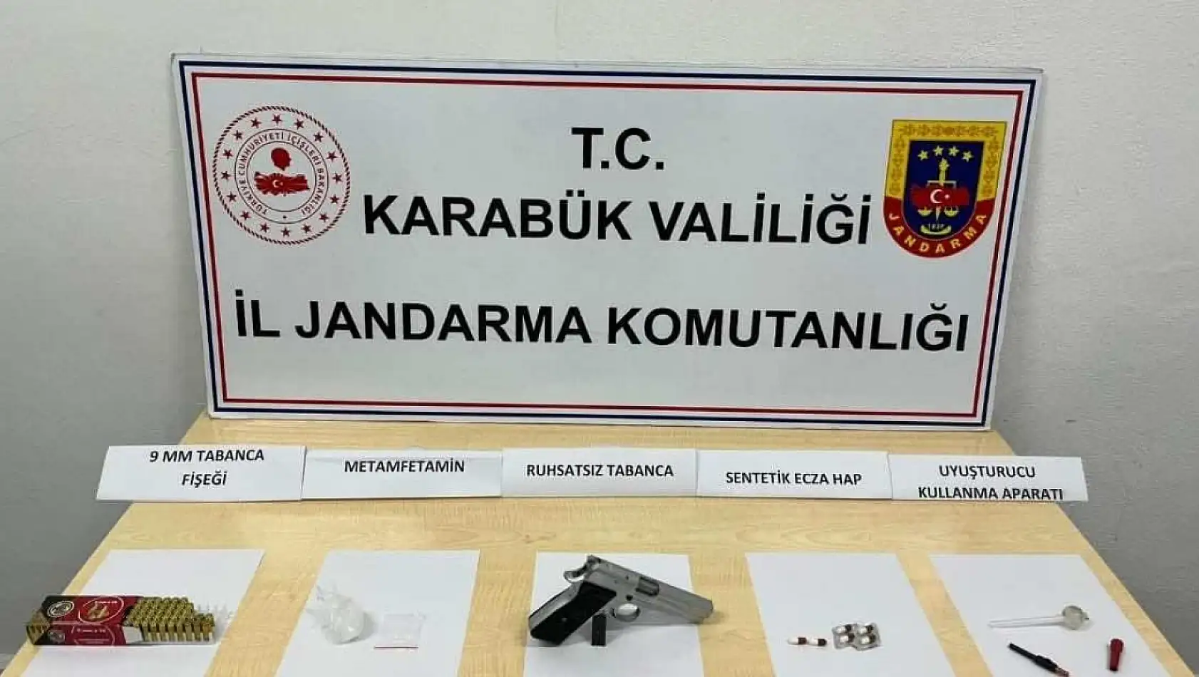 Karabük'te uyuşturucu operasyonu