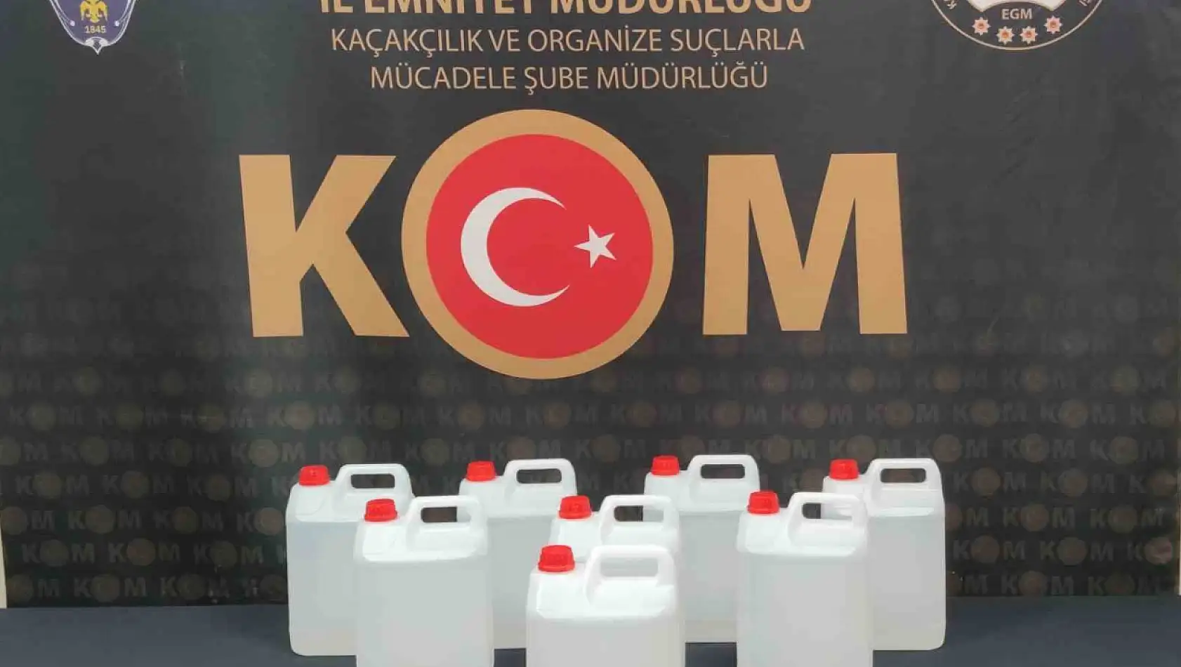 Kastamonu'da 40 litre etil alkol ele geçirildi