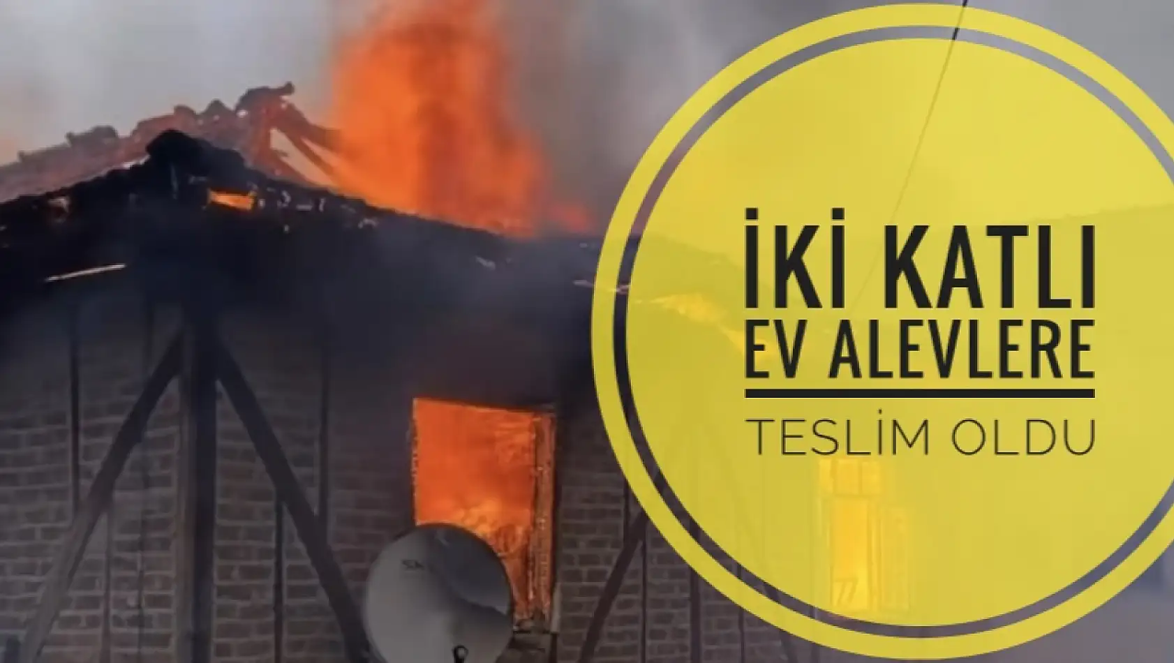 Sipahiler köyünde yangın