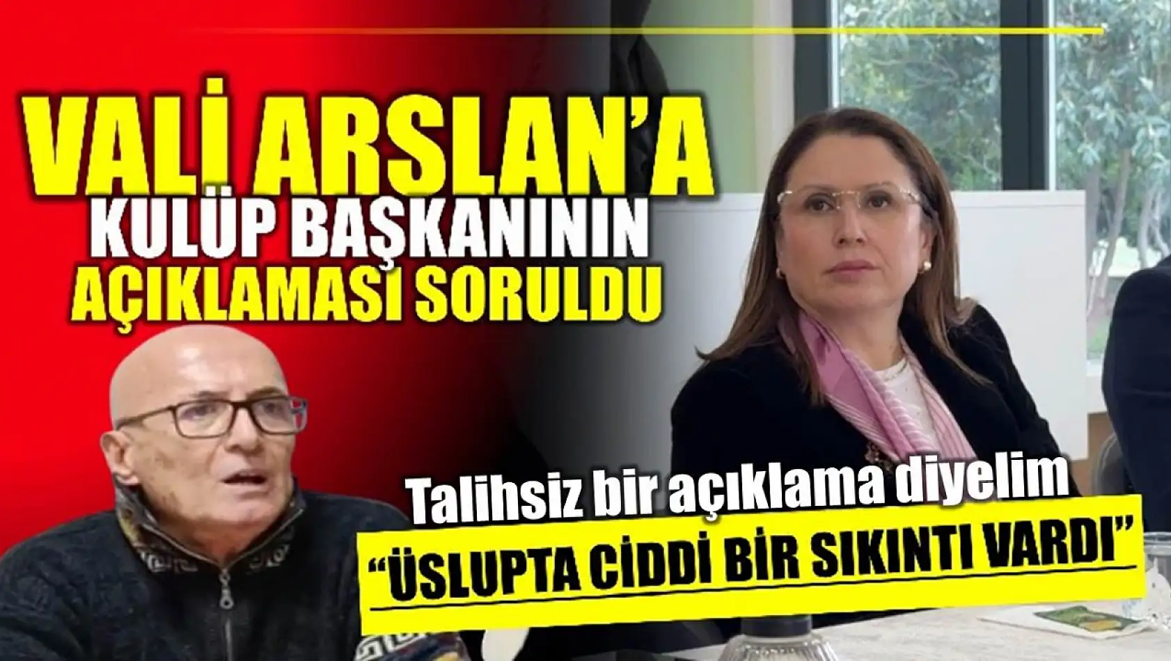 Talihsiz bir açıklama diyelim