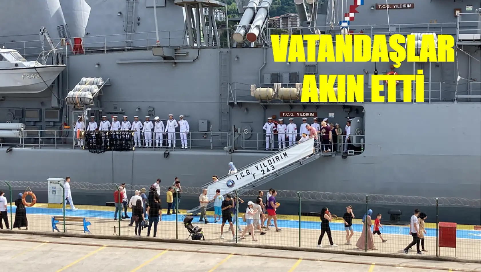 TCG Yıldırım Amasra'da ziyarete açıldı