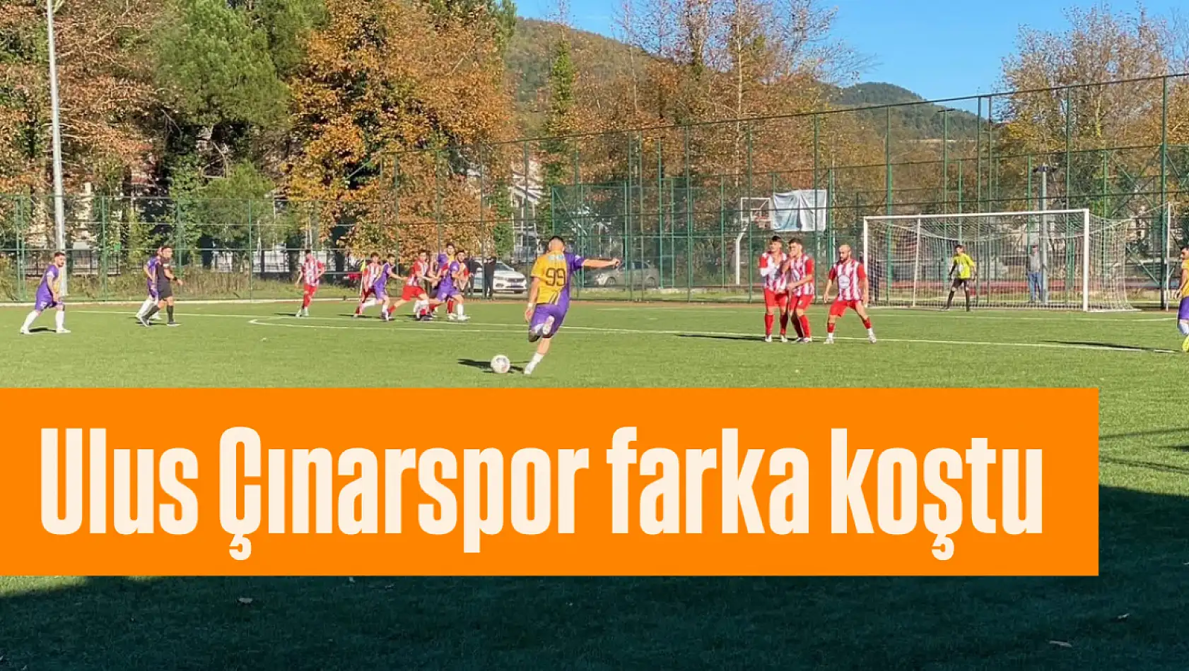 Ulus Çınarspor farka koştu