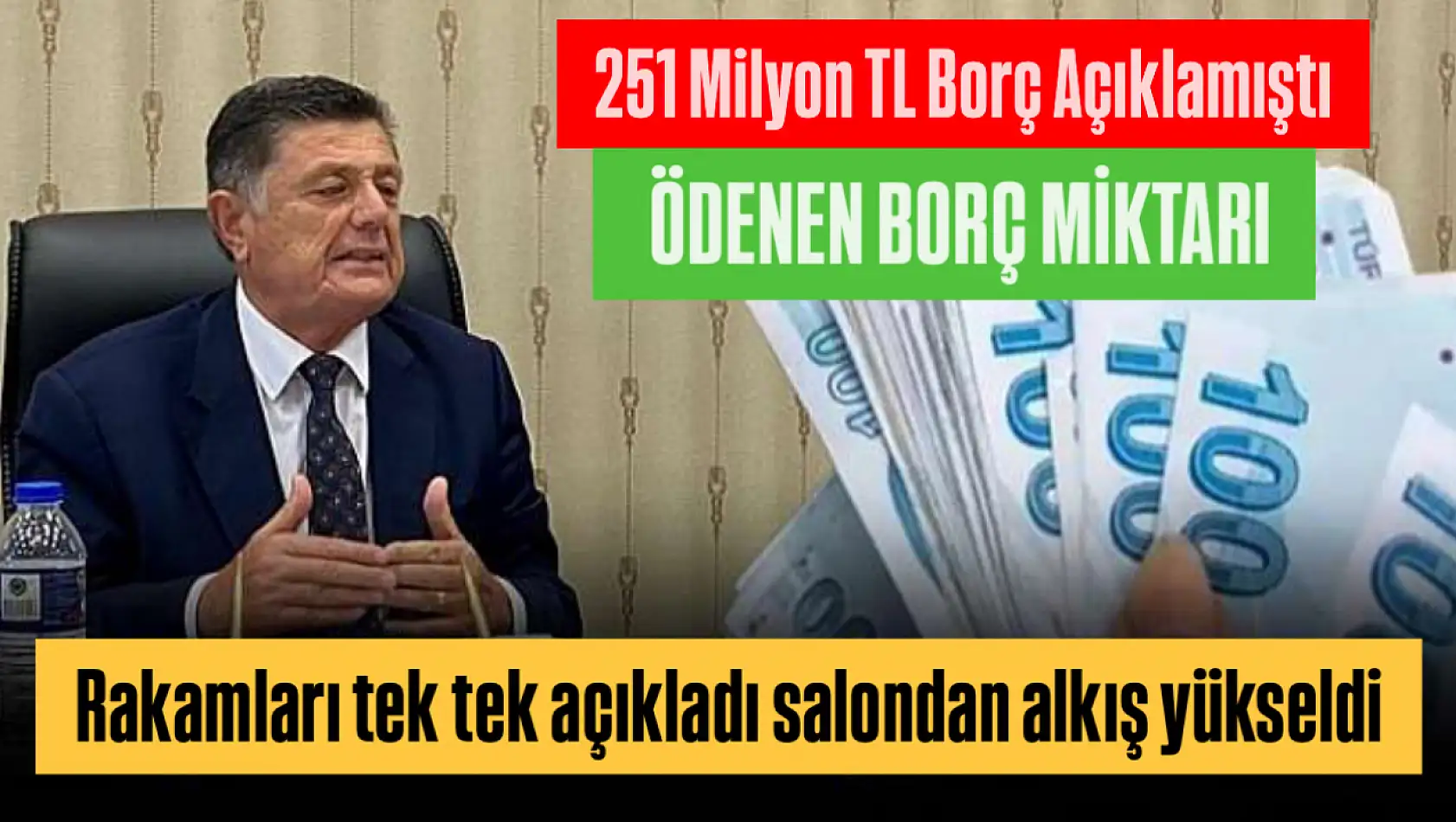 Yalçınkaya ödenen borcu açıkladı