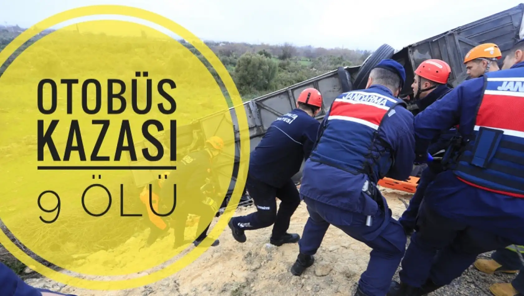 Yolcu Otobüsü Kaza Yaptı