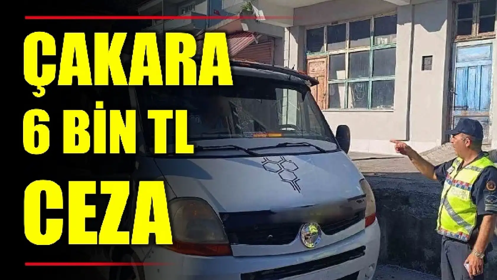 Çakar lamba takılı araca ceza yağdı