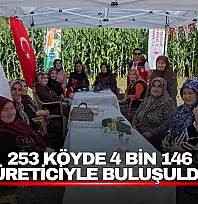 253 Köyde 4 Bin 146 Üreticiyle Buluşuldu