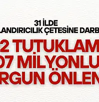 31 İlde Dev Dolandırıcılık Çetesine Darbe