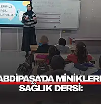 Abdipaşa'da Miniklere  Sağlık Dersi