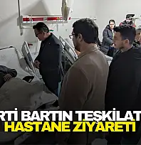 AK Parti Bartın Teşkilatından Devlet Hastanesine Moral Ziyareti