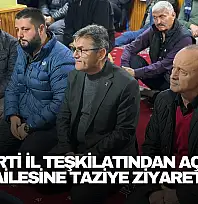 AK Parti İl Teşkilatından Açıkgöz Ailesine Taziye Ziyareti
